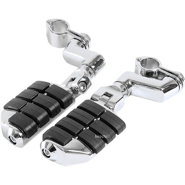 7976 クリアキン Kuryakyn デューリー ISO-ペグとオフセット 1インチクランプ左右ペア