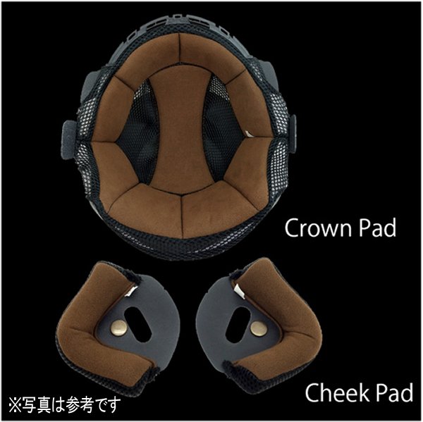 33005140 マルシン工業 Marushin チークパッド MCJ3/4 オープンジェット用 ブラウン Lサイズ