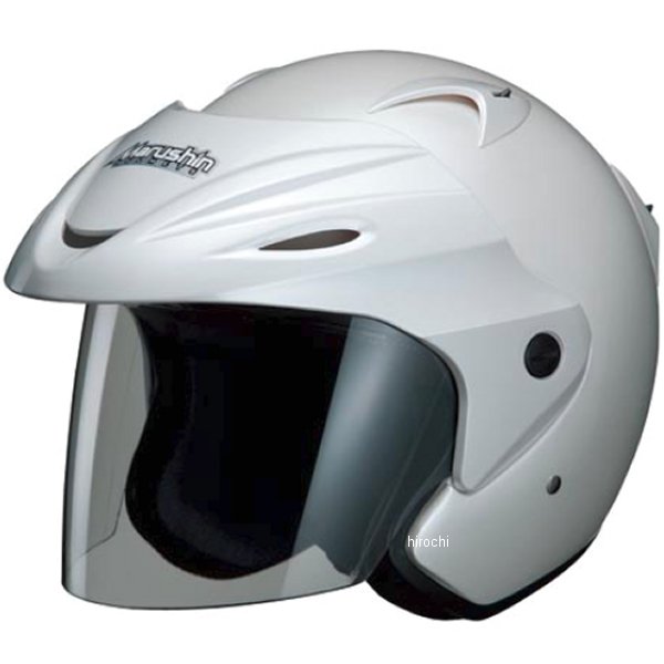 4980579380108 マルシン工業 Marushin ジェットヘルメット M-380 パールホワイト フリーサイズ(57-60cm未満)