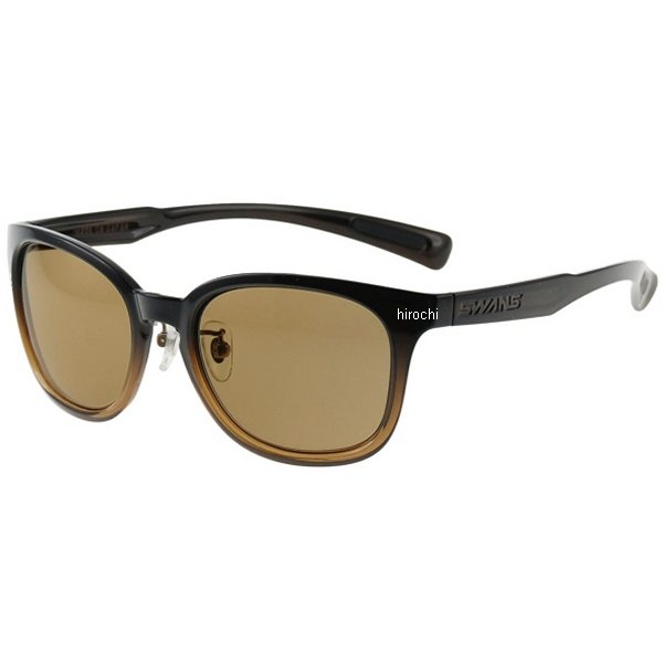 PW-0065 スワンズ SWANS サングラス DF-Pathway クリアブラウンハーフ/偏光フォクシーブラウン 141mmx45mm