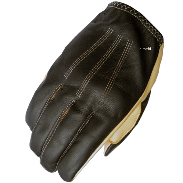 022030111 ティーズ T's TSG-01B レザーグローブ 黒/キャメル Sサイズ
