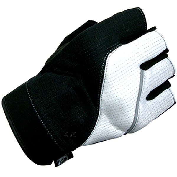 022033923 ティーズ T's TSG-39C ハーフメッシュグローブ 黒/シルバーver XLサイズ