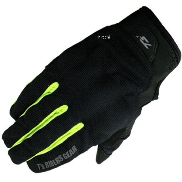 022034313 ティーズ T's TSG-43B プロテクションメッシュグローブ 黒/ネオン XLサイズ