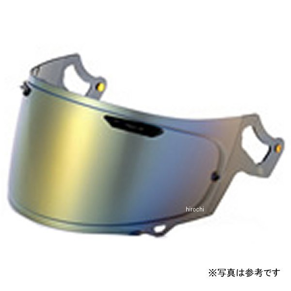 022MS-VASASMGO ティーズ T's ミラーシールド Arai VAS-A スモーク/チタンゴールド