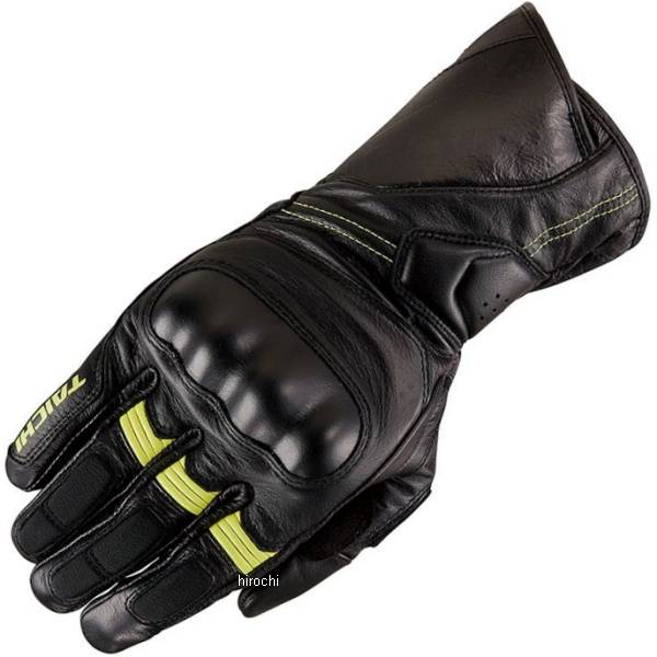 RST453 RSタイチ RSTaichi 春夏モデル コルサ レザーグローブ 黒/ネオン XXLサイズ