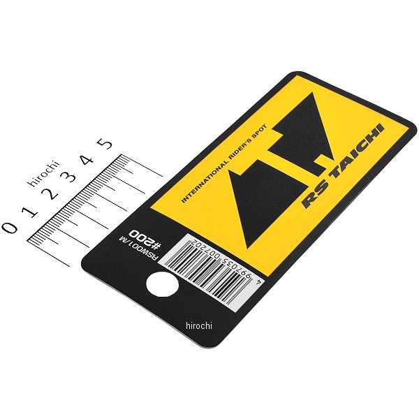 RSW001 RSタイチ Tマーク ステッカー 黄色/黒 LLサイズ