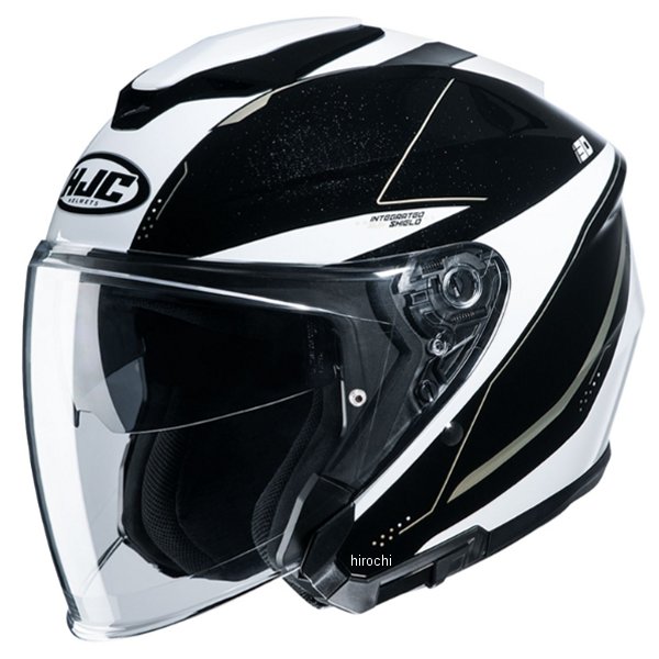 HJH215 エイチジェイシー HJC オープンフェイスヘルメット i30 スライト 黒/白 Sサイズ