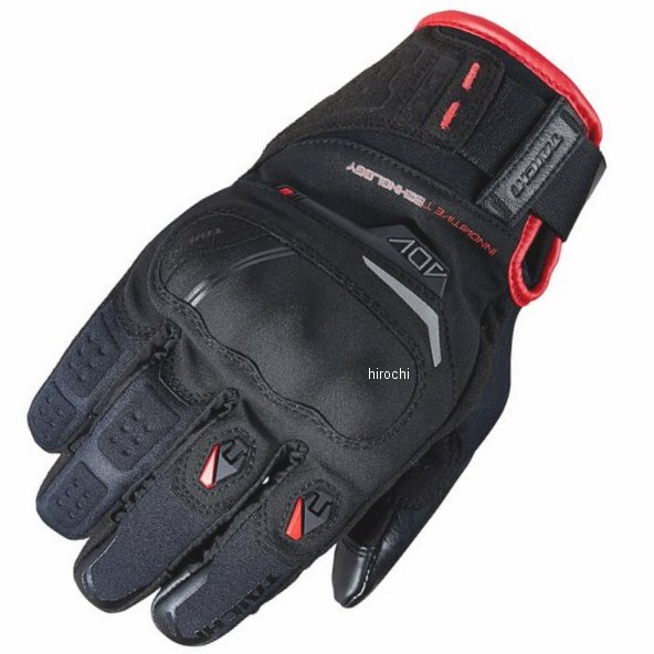 RST451 RSタイチ RSTaichi 秋冬モデル DRYMASTER コンパス グローブ 黒/赤 Sサイズ