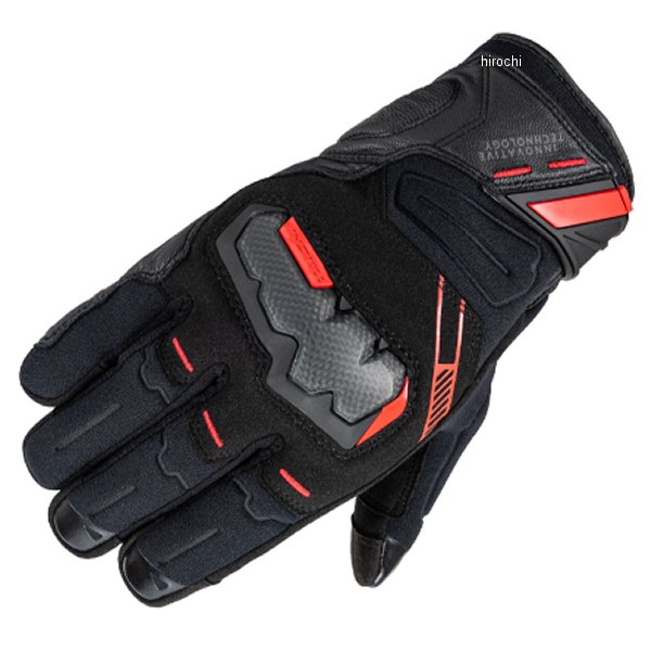 RST647 RSタイチ 秋冬モデル アームド ウインターグローブ レディース 黒/赤 WLサイズ