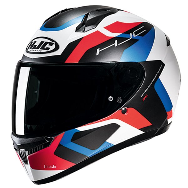 HJH233 エイチジェイシー HJC フルフェイスヘルメット 10 ティンス 黒/赤/青 Mサイズ