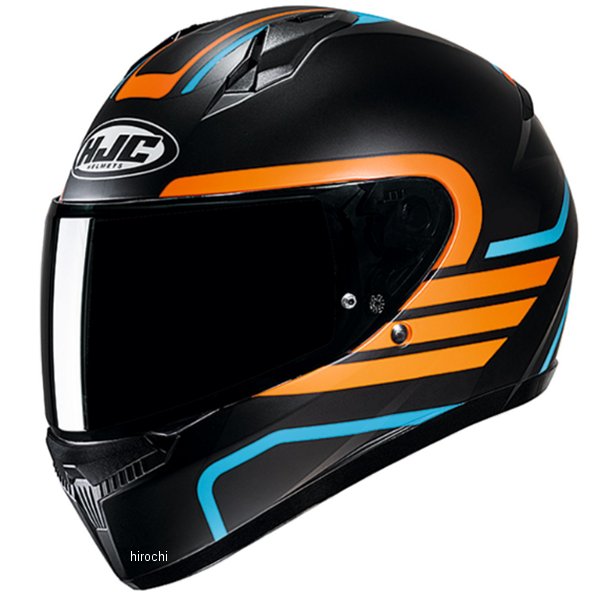 HJH234 エイチジェイシー HJC フルフェイスヘルメット C10 リト 黒/オレンジ Mサイズ