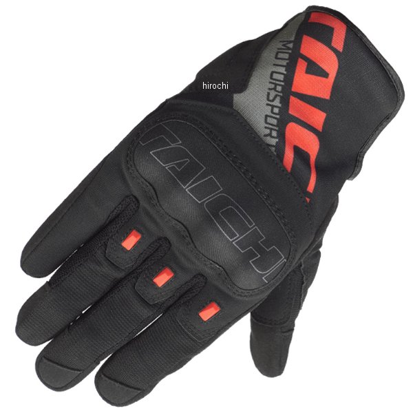 RST468 RSタイチ RSTaichi 春夏モデル レディース ストローク エアーグローブ 黒/赤 WMサイズ