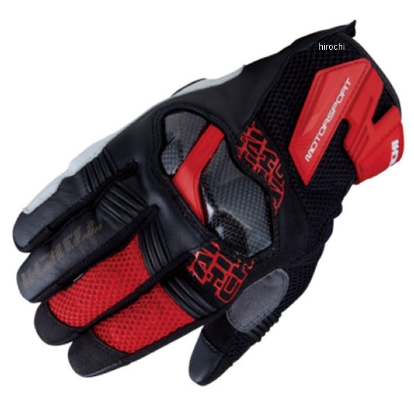 RST448 RSタイチ RSTaichi 春夏モデル アームド メッシュグローブ 赤 Sサイズ