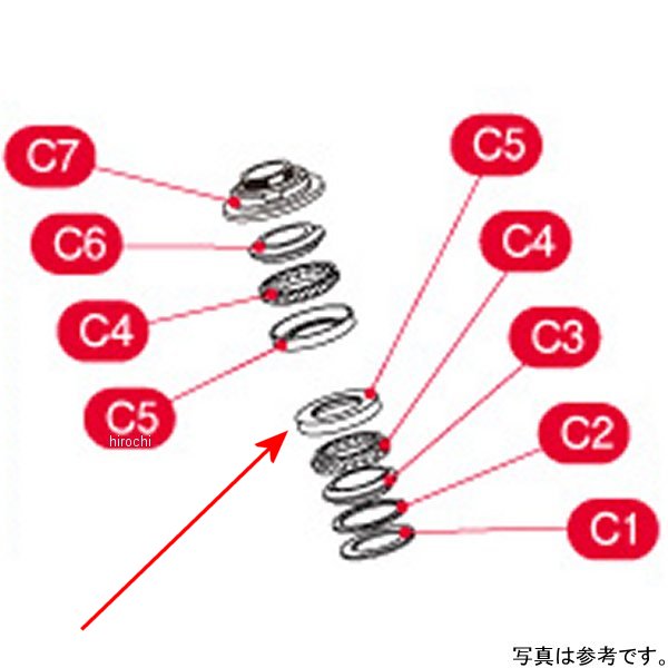 500-1013545 キタコ ステアリングトップボールレース/ステム