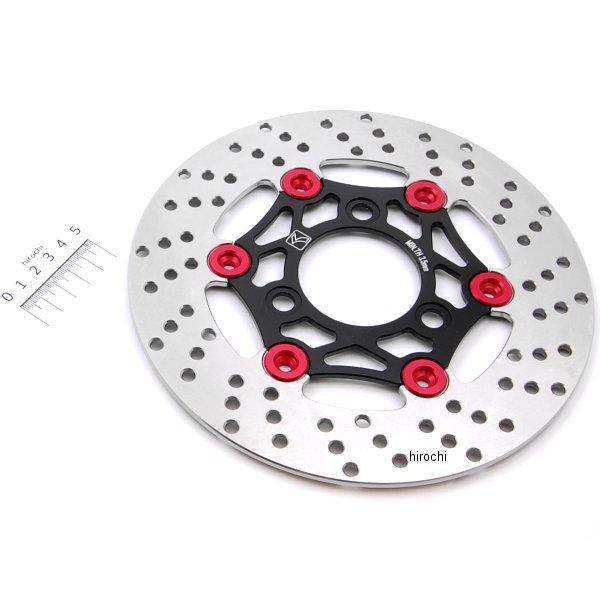 500-1418700 キタコ フローティングディスクローター NSF100、NSR50/80 ブラック/レッド