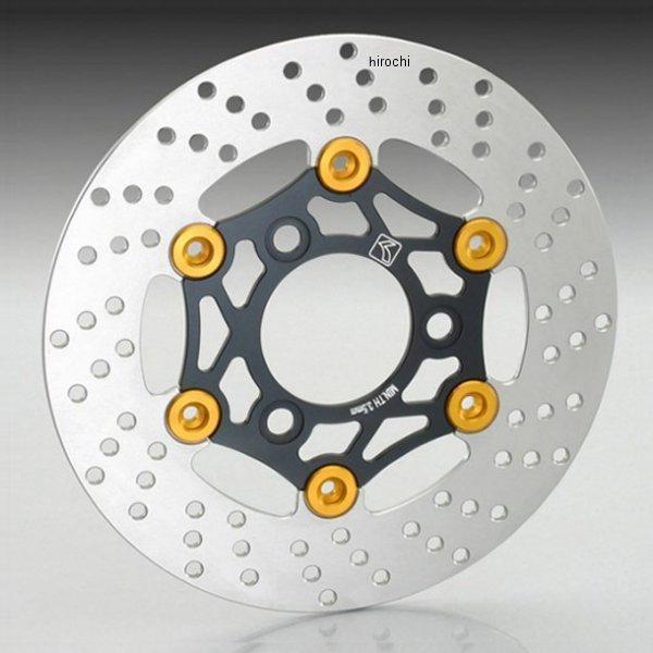500-1418710 キタコ フローティングディスクローター NSF100、NSR50/80 ブラック/ゴールド