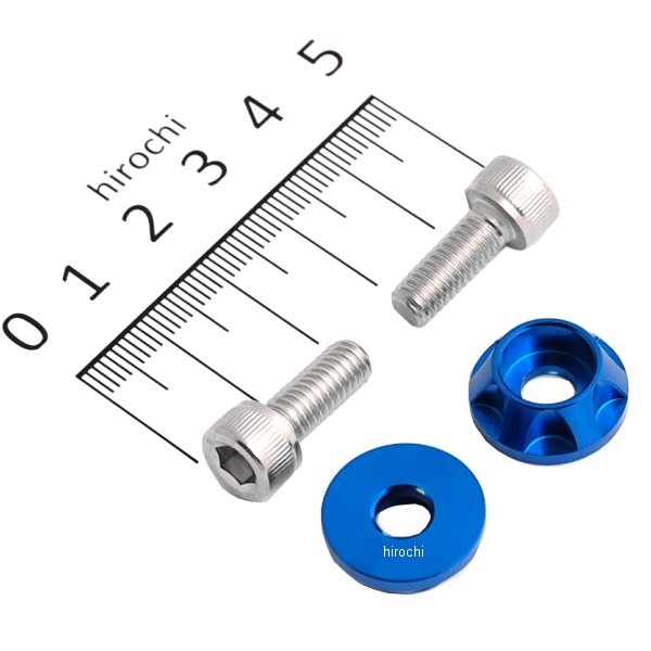 500095-01 ポッシュ POSH ナンバープレートホルダーセット NASAタイプ 2個入り 青