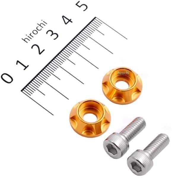 500095-04 ポッシュ POSH ナンバープレートホルダーセット NASAタイプ 2個入り ゴールド