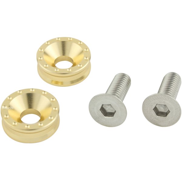 500097-12 ポッシュ POSH ビレットライセンスプレートホルダーセット シャンパンゴールド