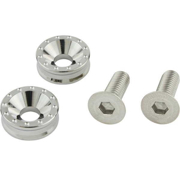 500097 ポッシュ POSH ビレットライセンスプレートホルダーセット メッキ