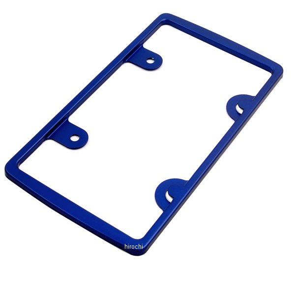 500193-01 ポッシュ POSH ライセンスフレーム 250cc- Lサイズ アルミ 青