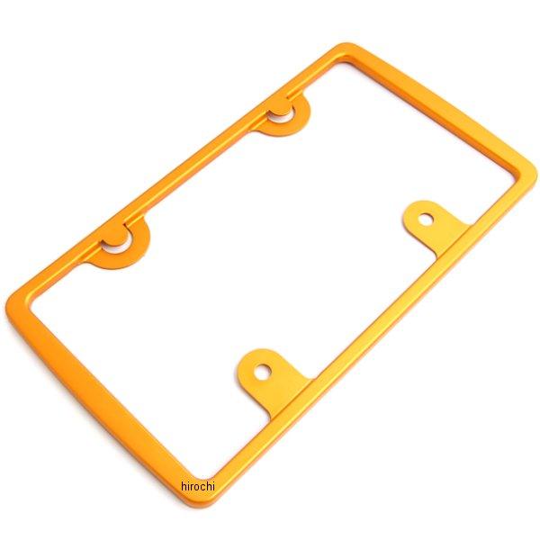 500193-04 ポッシュ POSH ライセンスフレーム 250cc- Lサイズ アルミ ゴールド