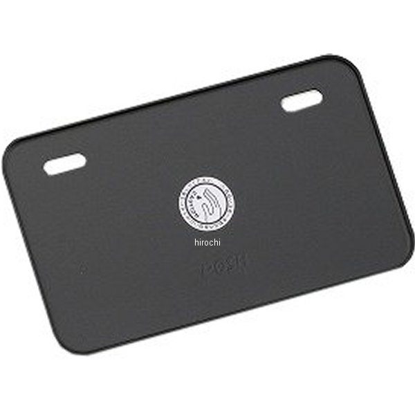 500290-06 ポッシュ POSH アルミライセンスプレート Sサイズ 新基準適合タイプ 黒