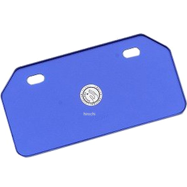 500292-01 ポッシュ POSH アルミライセンスプレート 山型 新基準適合タイプ 青