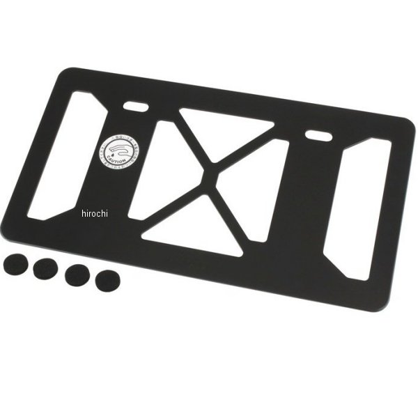 500391-06 ポッシュ POSH ライセンスバックプレート Lサイズ 250cc-400cc用 黒