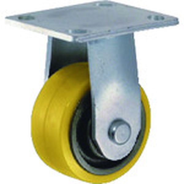 500BPRCU100 重荷重用固定式ウレタン車輪(イモノホイール・ラジアルボールベアリング)100mm