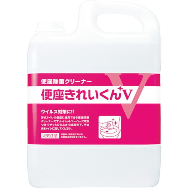 50274 836-4643 サラヤ(株) サラヤ トイレ用洗剤・除菌剤 便座きれいくんV 容量5L