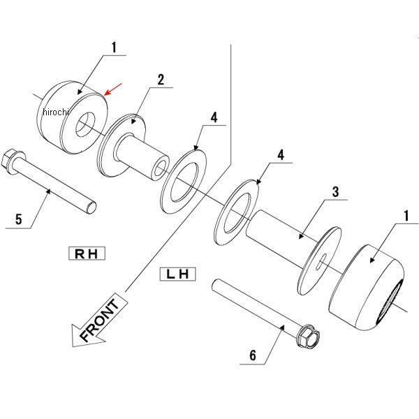 50360-41192-30 モリワキ パッドブラック MFR 30MMXM12