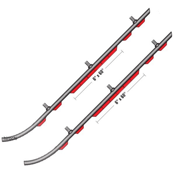 506-110 スノースタッフ Sno Stuff ランナー 506シリーズ 6インチ(152mm) Arctic Cat (左右ペア)
