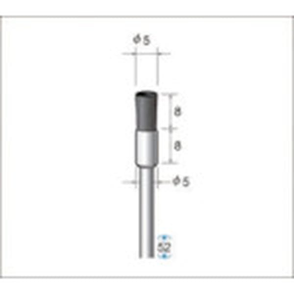 50745 476-9449 (株)ナカニシ ナカニシ 静電防止ナイロンブラシ (1Pk(袋)＝5本入)