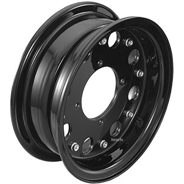 509-1017550H キタコ アルミホイールハーフセット ホンダ スタンダード 8インチ 黒