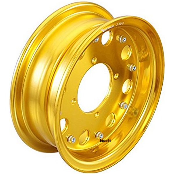 509-1017570H キタコ アルミホイールハーフセット ホンダ スタンダード 8インチ ゴールド