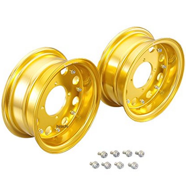 509-1137570 キタコ アルミホイールセット ホンダ ワイド 8インチ ゴールド
