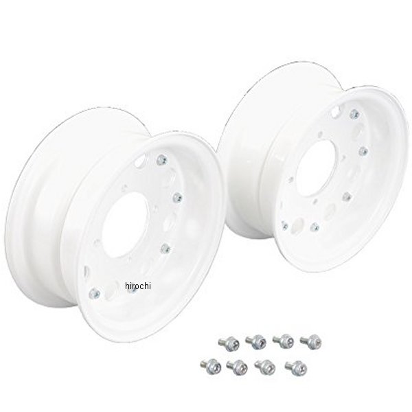 509-1137580 キタコ アルミホイールセット ホンダ ワイド 8インチ 白