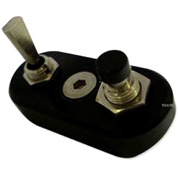 5100-6002 ガッツクローム スイッチボックスASSY 2穴 キャンセラ対応 黒