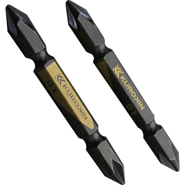 510265BG 540-8821 フジ矢(株) フジ矢 両頭ビット(黒金・2本組)＋1×65mm