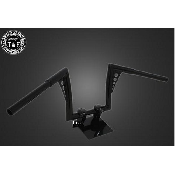511306 ガレージT＆F 極太バットマンハンドル 10インチ 25.4mm 黒