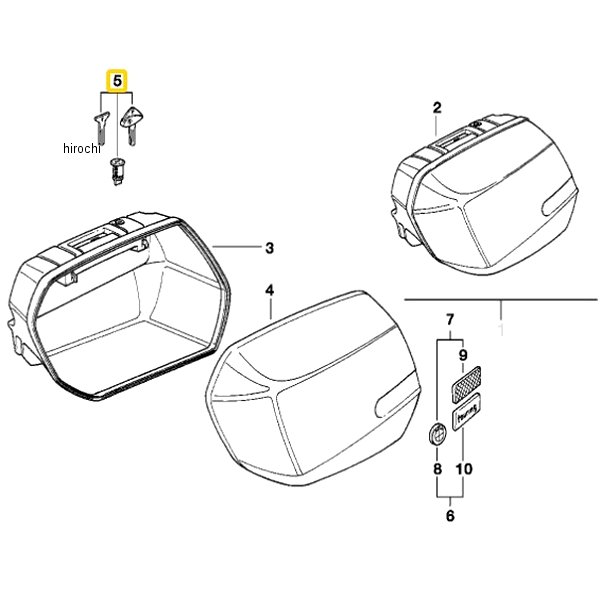 51252307618 BMW純正 ロック セット、キャリング ケース