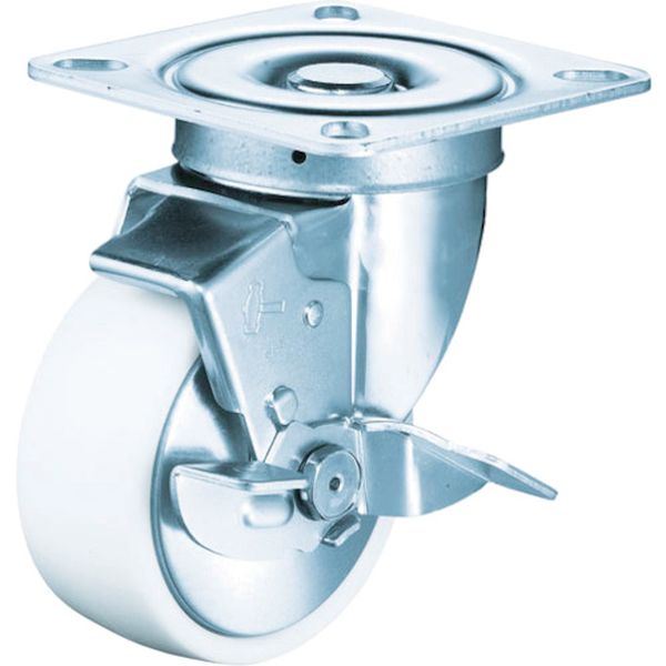 513SNRB150 367-1836 旋回式ナイロン車輪(ラジアルボールベアリング)150mm ストッパー付