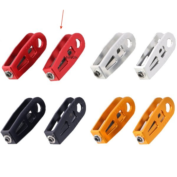 519-1300920 キタコ チェーンアジャスター モンキー125 アルミ 赤