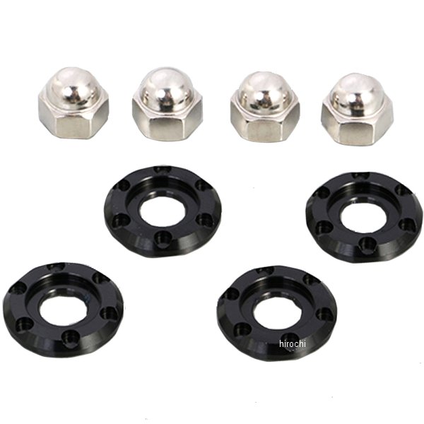 520-1300950 キタコ リアショックマウントシートセット モンキー125 アルミ 黒