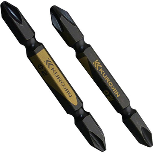 520265BG 540-8819 フジ矢(株) フジ矢 両頭ビット(黒金・2本組)＋2×65mm