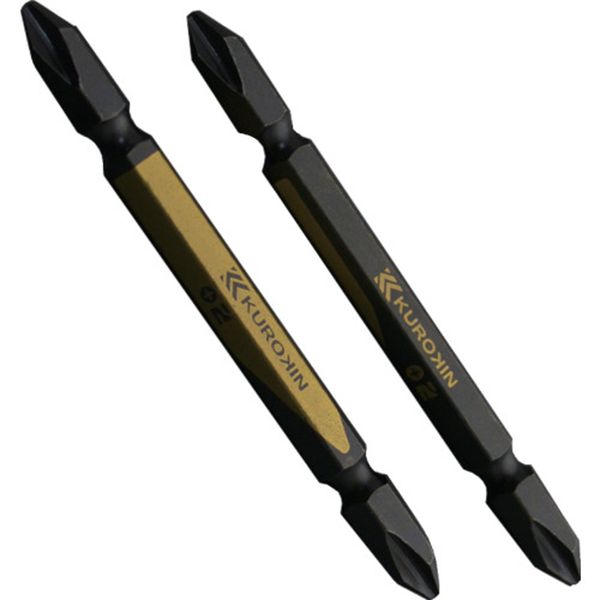 520282BG 540-8796 フジ矢(株) フジ矢 両頭ビット(黒金・2本組)＋2×82mm