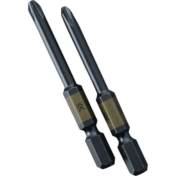 5202D65BG 645-8186 フジ矢(株) フジ矢 電動ドライバー用段付ビット (黒金・2本組)+2×65mm