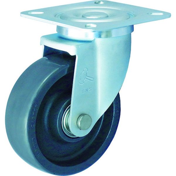 520YSHBN150 392-9761 ハンマーキャスター(株) ハンマー 520型自在焼入れ金具特殊樹脂車