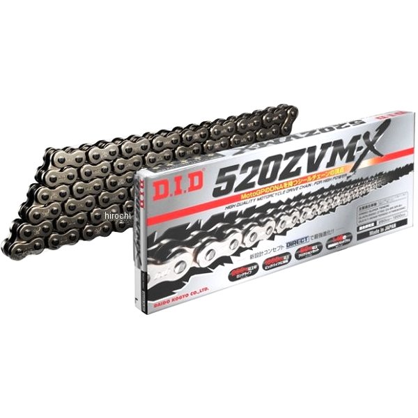 4525516338196 DID 大同工業 チェーン 520ZVM-X シリーズ スチール (108L) カシメ